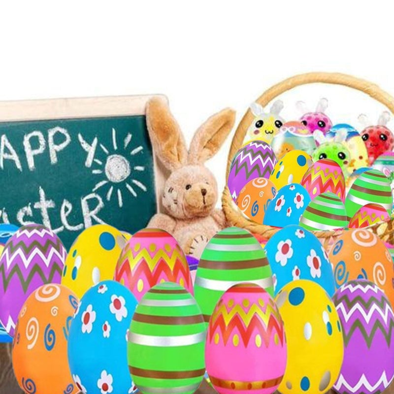 🔥2025 HOT SALE 🐇 Happy Easter - 24 Pack Prefilled Easter Eggs with Squeeze Toys