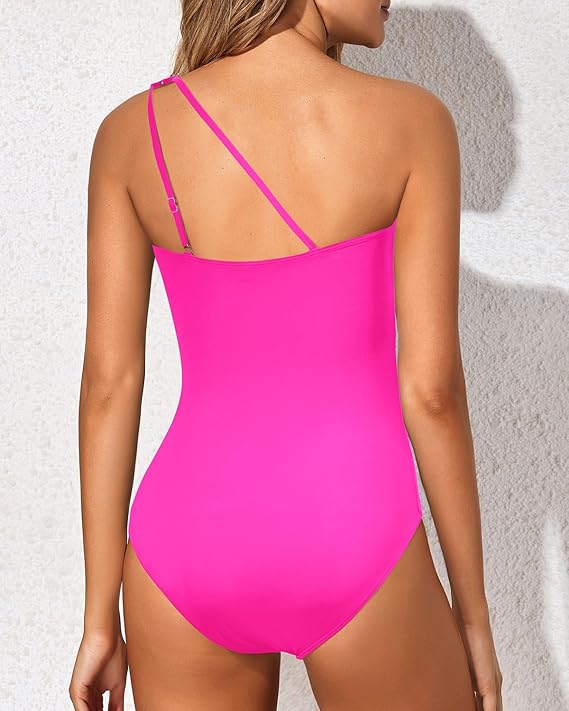 ⛱️LAST DAY SPECIAL PRICE: £14.99!!💖One Shoulder One Piece Swimsuit for Women👙