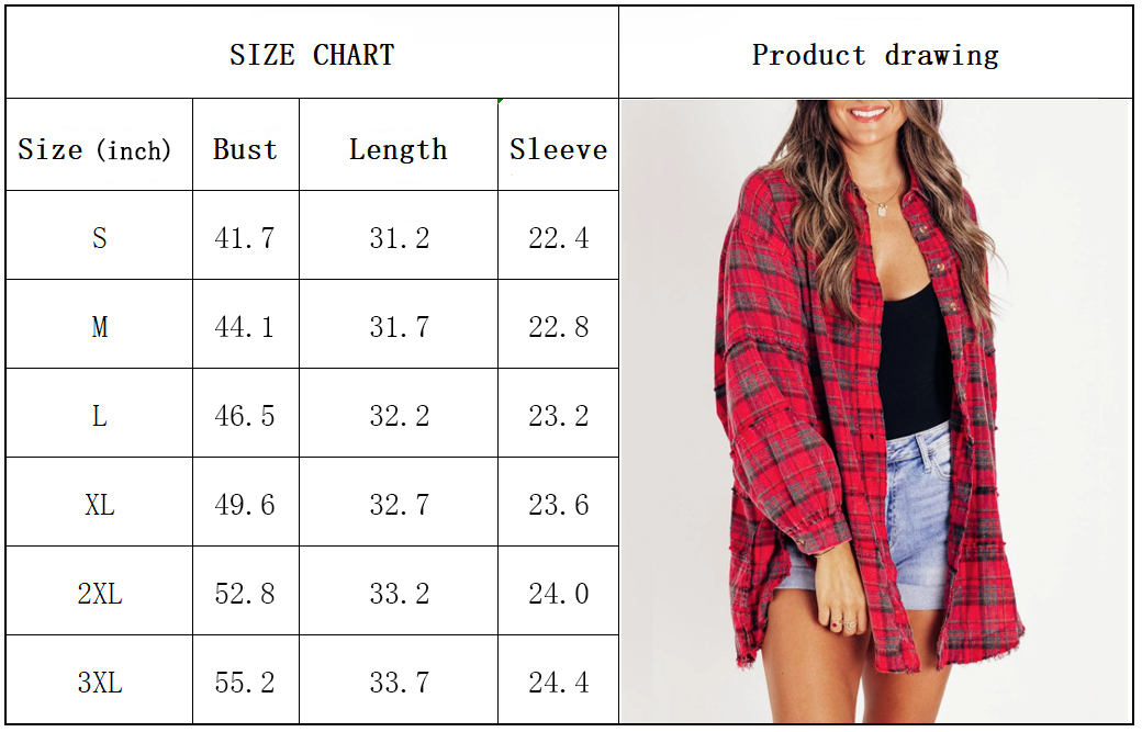 🔥LAST DAY SALE 49% OFF🔥Women's Mineral Washed Button Down Plaid Shirt