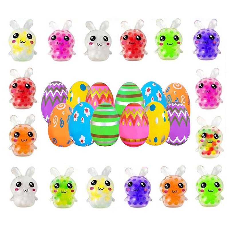 🔥2025 HOT SALE 🐇 Happy Easter - 24 Pack Prefilled Easter Eggs with Squeeze Toys