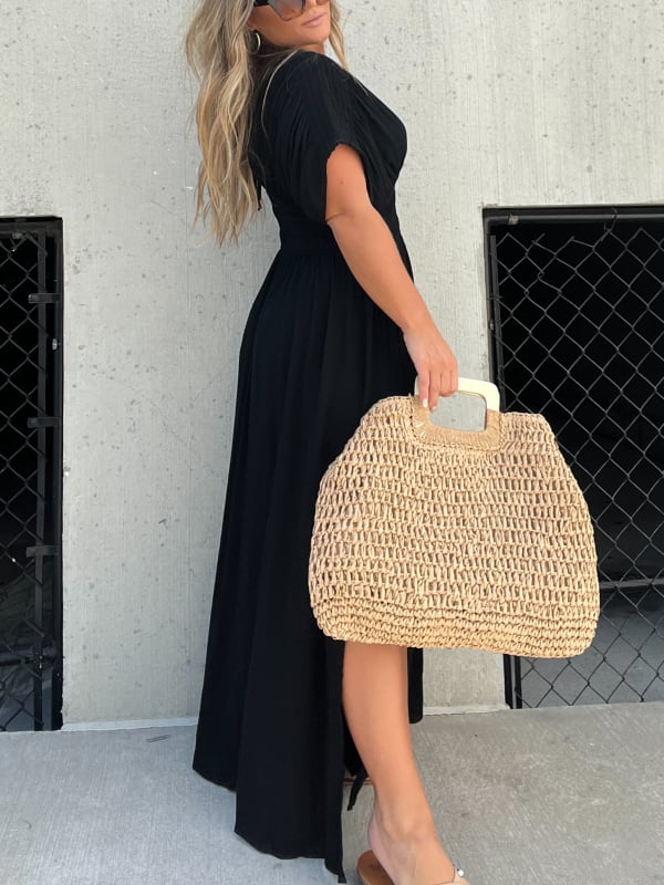 💖2025 Limited Sale 54% OFF💗New Slit v-neck effortless maxi long dress