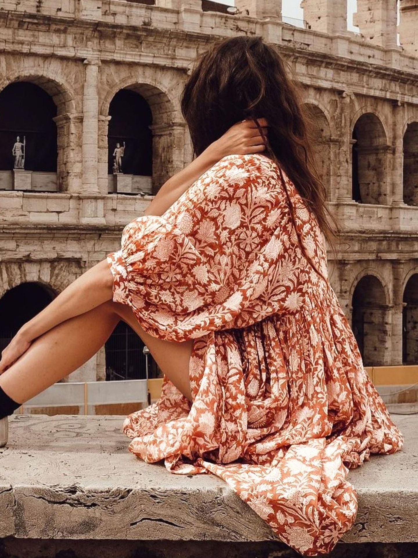 š„50% OFFš„V Neck Summer Half Sleeve Floral Tunic Short Dress