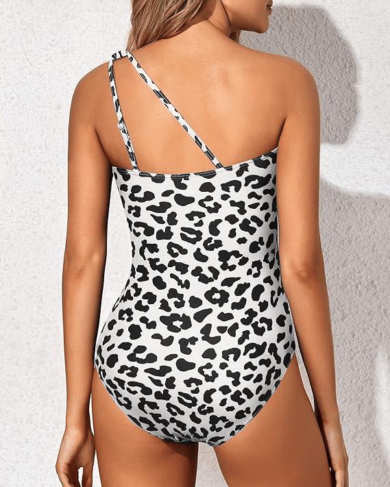 ⛱️LAST DAY SPECIAL PRICE: £14.99!!💖One Shoulder One Piece Swimsuit for Women👙