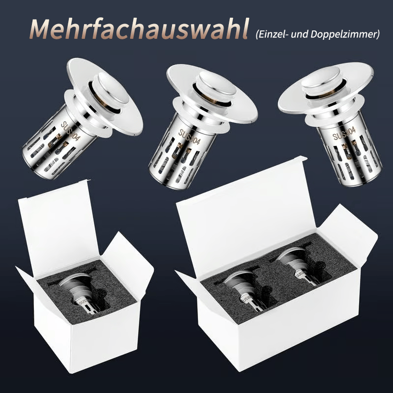 Universal Stainless Steel Pop-Up Sink Drain Strainer