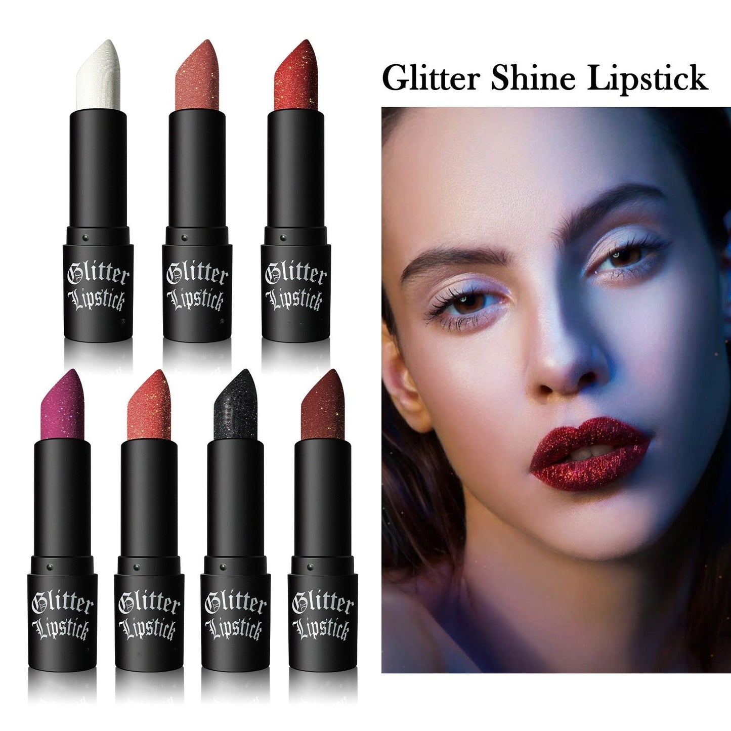 😍💋Buy 1 Get 1 Free💋Matte Long-lasting Lipstick With Fine Glitter