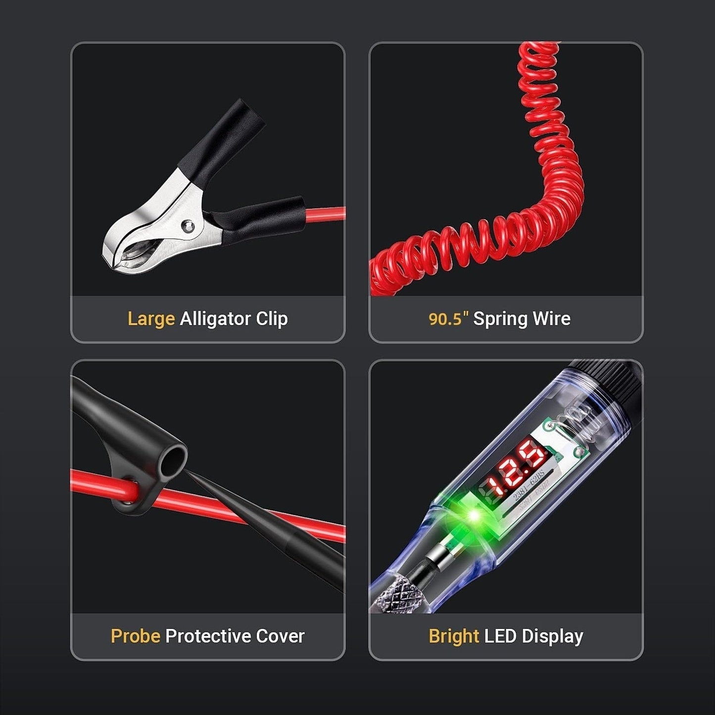 🔥Hot Sale 50% OFF🔥Heavy Duty 5-90V Digital LED Circuit Tester