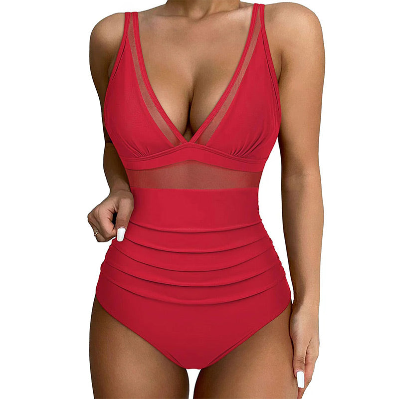 🏖️ 🏖️ Pre-Summer Sale 55% OFF🏝️Mesh Tummy Control Swimsuit