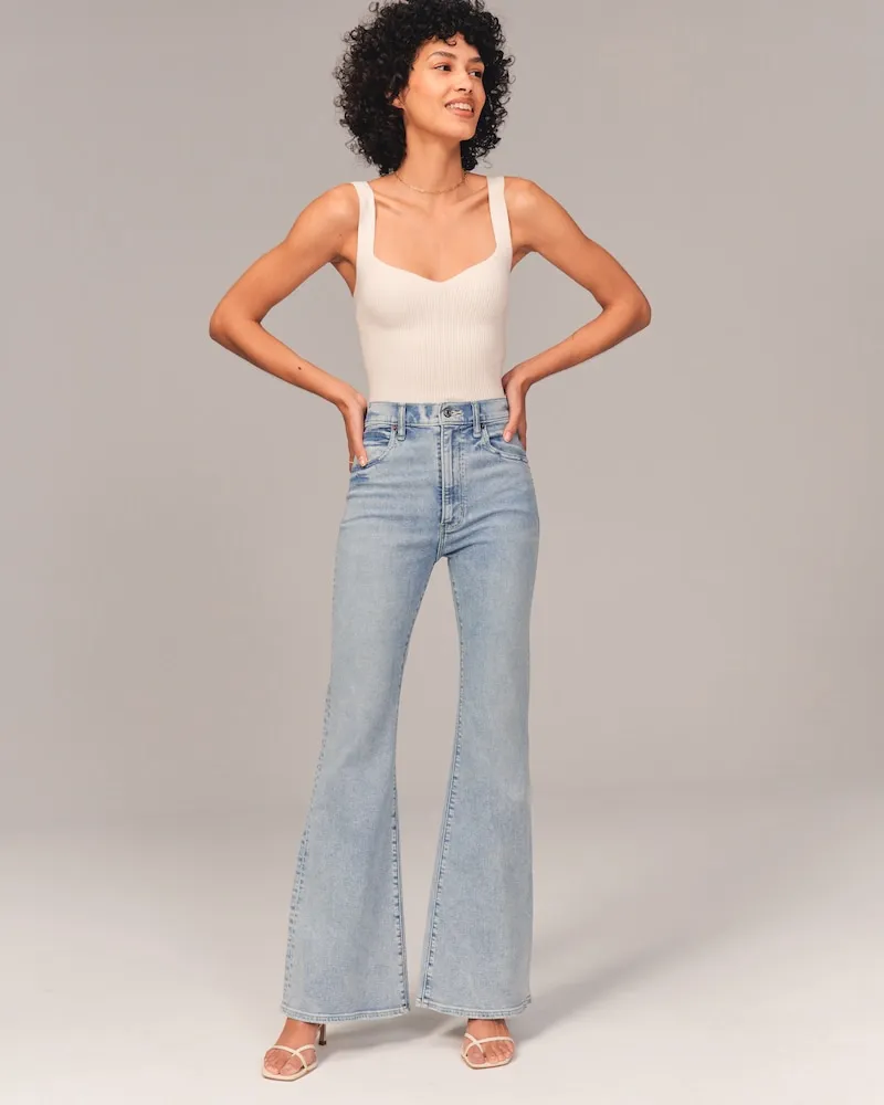 💕HOT SALE 49% OFF 💕👖 Ultra High Rise Stretch Flare Jean