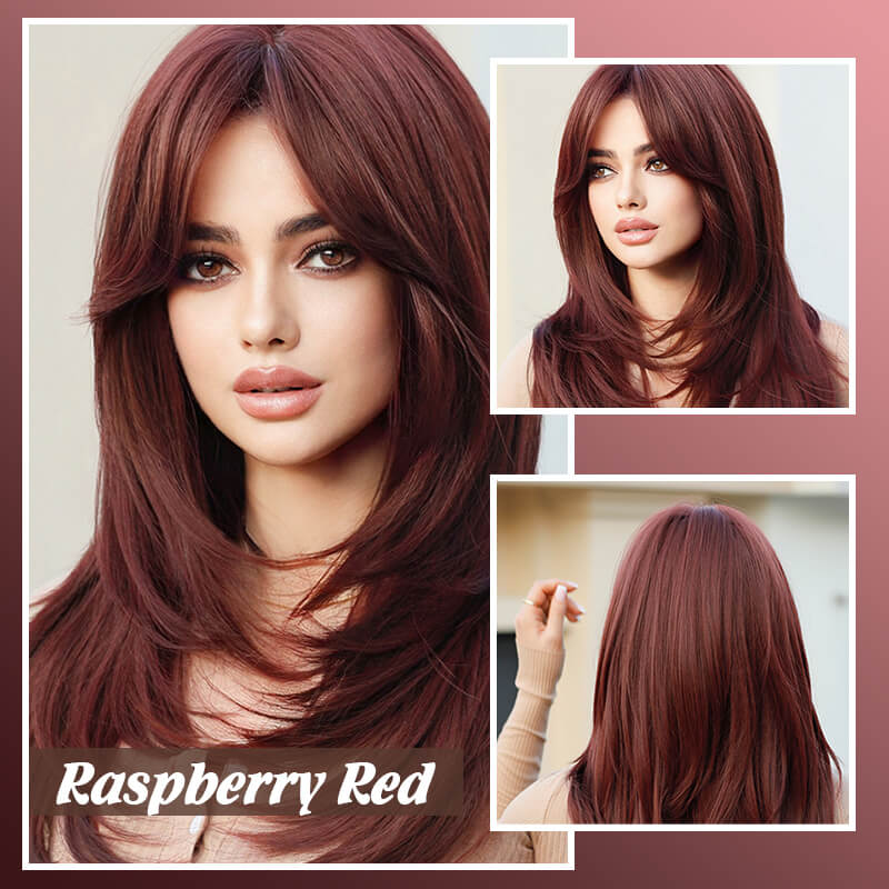 💕HOT SALE 💕Wig long hair Layered bangs wigs