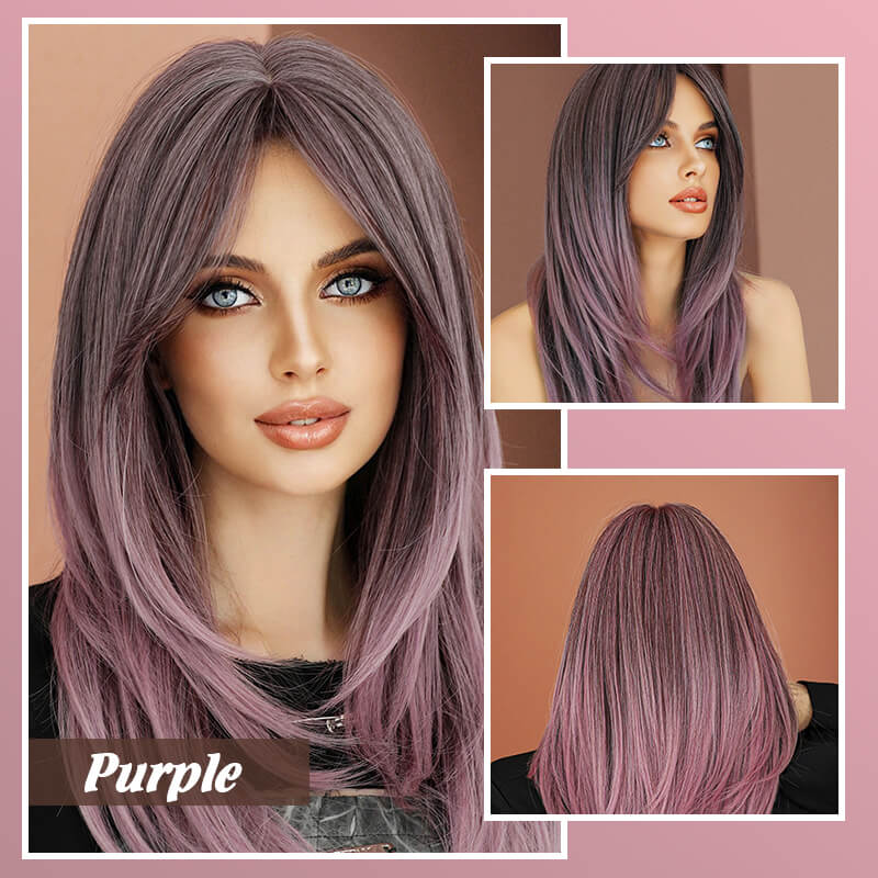 💕HOT SALE 💕Wig long hair Layered bangs wigs