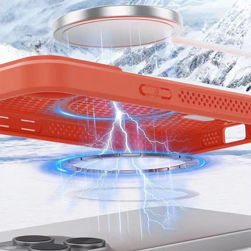 🔥Limited Sale🔥Honeycomb Matrix Cooling Magnetic Phone Case For iPhone
