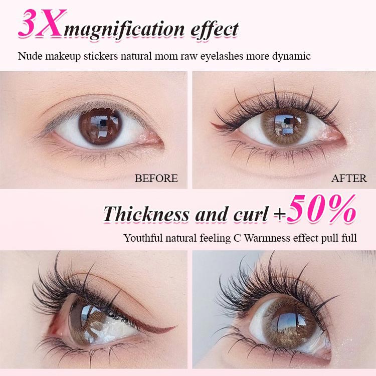 🎁Hot sale 50% OFF🔥🔥Waterproof Glue-free Realistic False Eyelashes