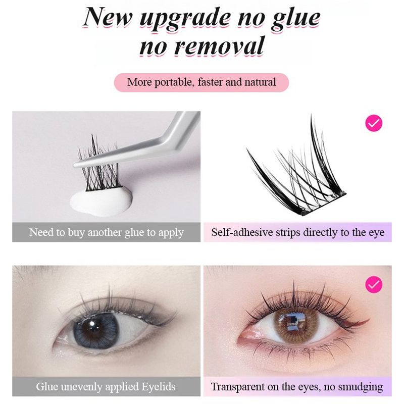 🎁Hot sale 50% OFF🔥🔥Waterproof Glue-free Realistic False Eyelashes