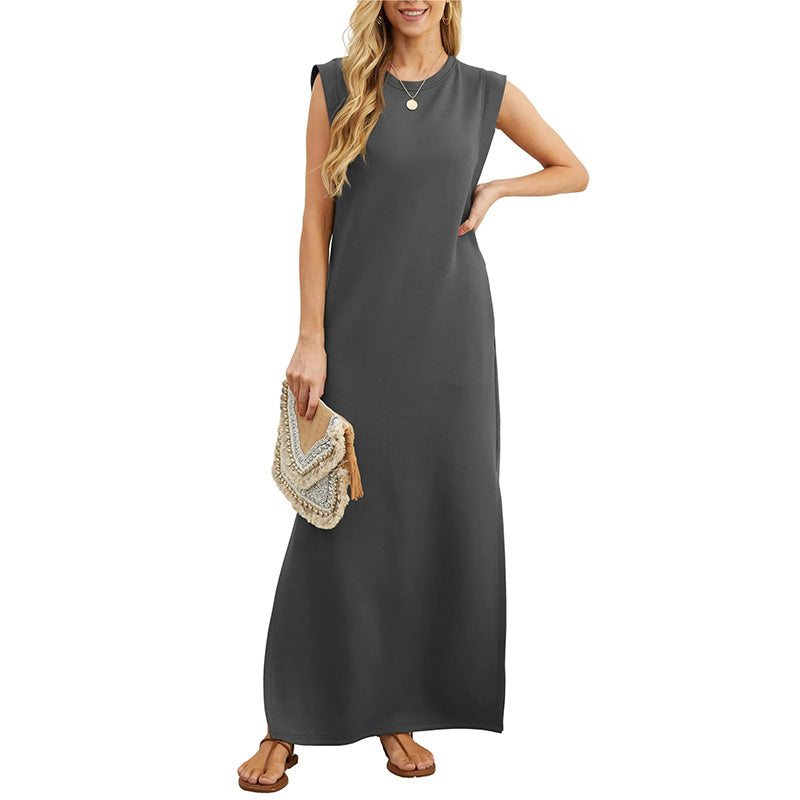 🌸Spring Specials💐 Women Loose Split Wrinkle-Free Long Dress