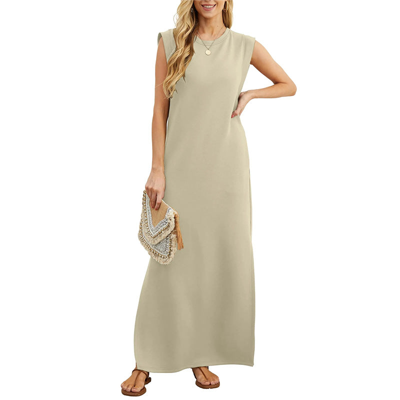 🌸Spring Specials💐 Women Loose Split Wrinkle-Free Long Dress