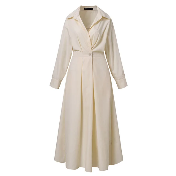 💃Women's Pure Cotton Shirt Collar Dress