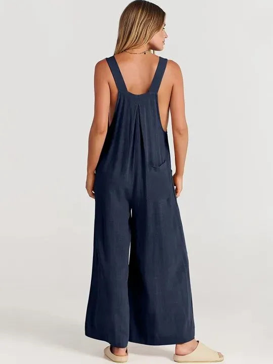 💕HOT SALE 50% OFF🥰 Plus Size Wide Leg Overalls Jumpsuit