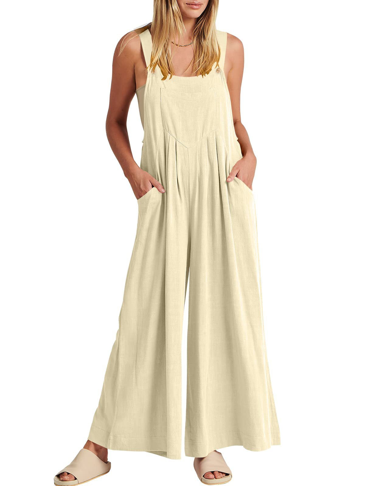 💕HOT SALE 50% OFF🥰 Plus Size Wide Leg Overalls Jumpsuit