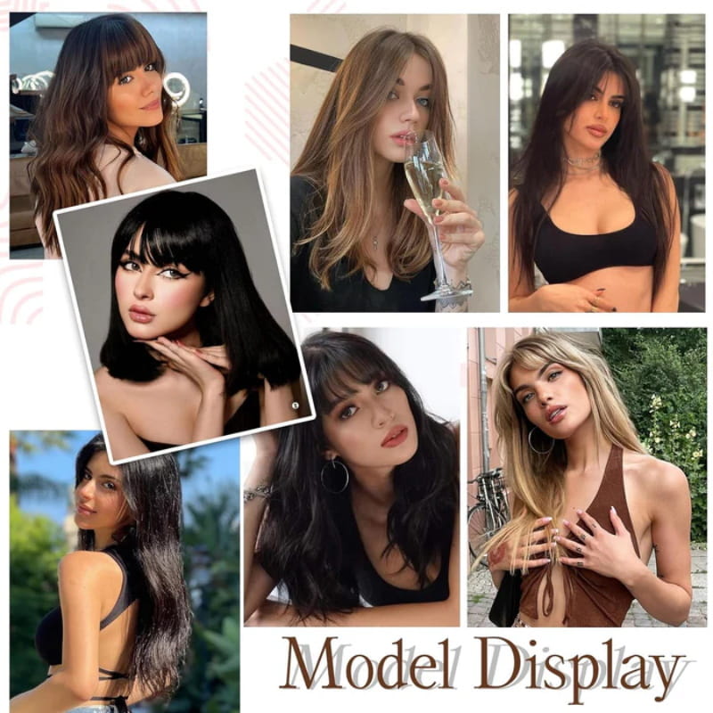 💥Limited Time Big Sale 60% OFF💥 Natural Hair Toppers with Bangs for Women(100% Natural Real Hair)