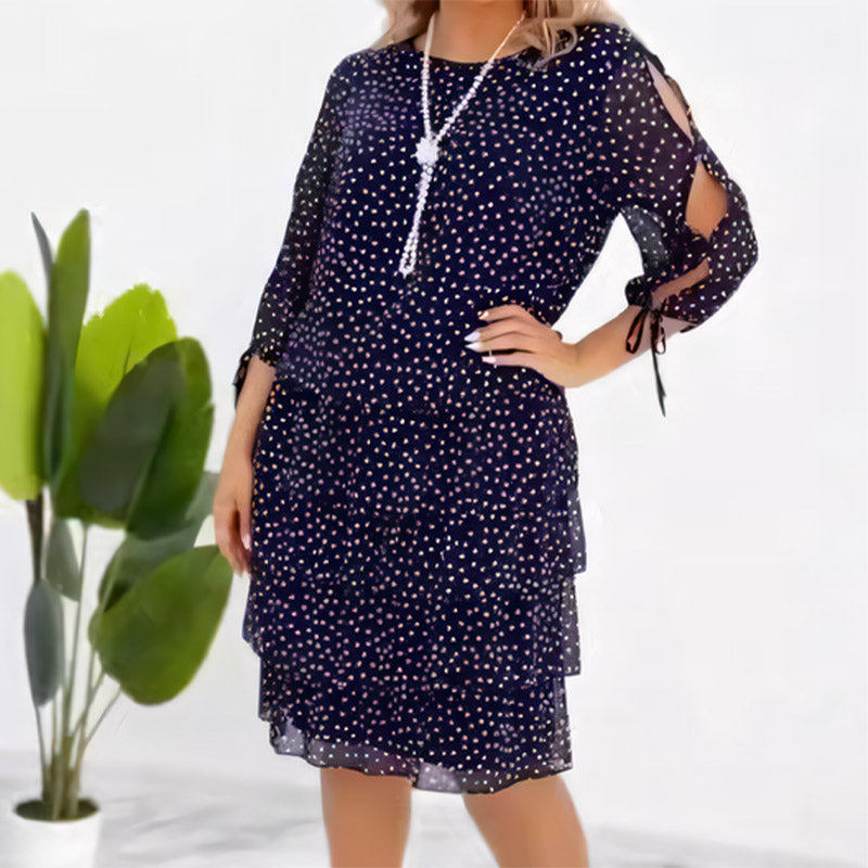✨✨Women's Casual Printed Tiered Layered Swing Dress