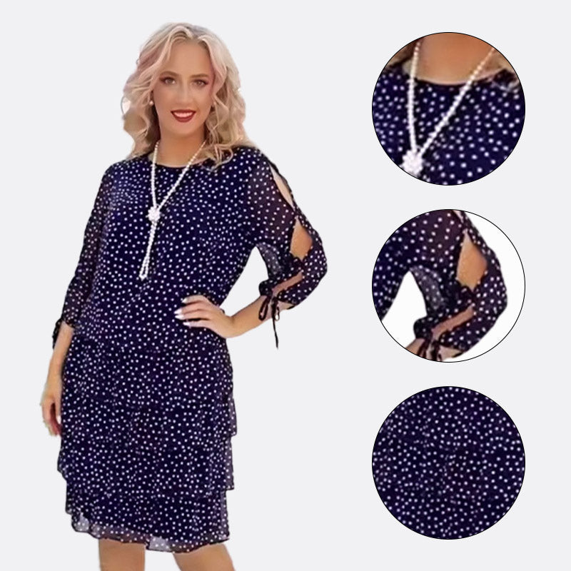 ✨✨Women's Casual Printed Tiered Layered Swing Dress