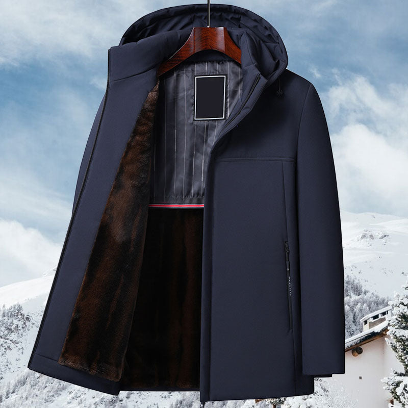❄️Clearance Sale❄️Men’s Thermal Thick Hooded Parka Coat