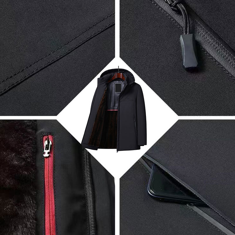 ❄️Clearance Sale❄️Men’s Thermal Thick Hooded Parka Coat