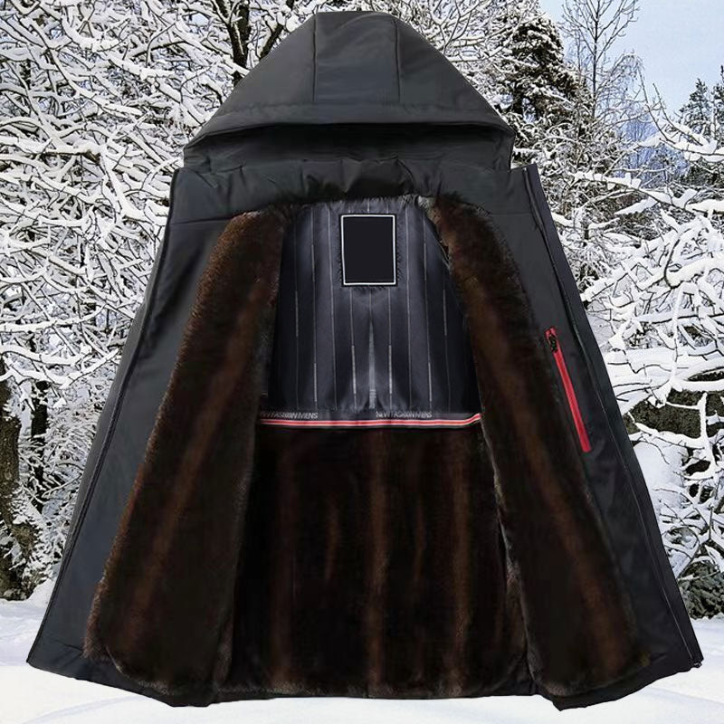 ❄️Clearance Sale❄️Men’s Thermal Thick Hooded Parka Coat