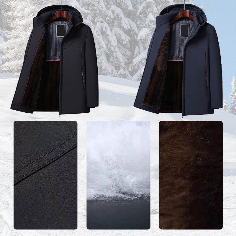 ❄️Clearance Sale❄️Men’s Thermal Thick Hooded Parka Coat