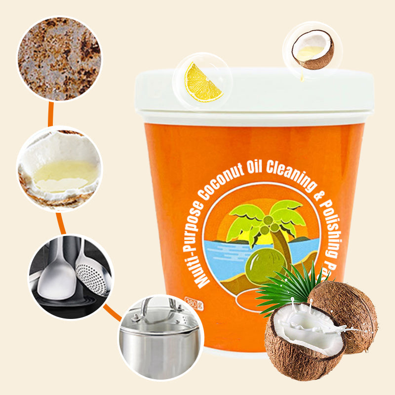 🎁Hot Sale 50% OFF⏳Multi-Purpose Coconut Oil Cleaning & Polishing Paste