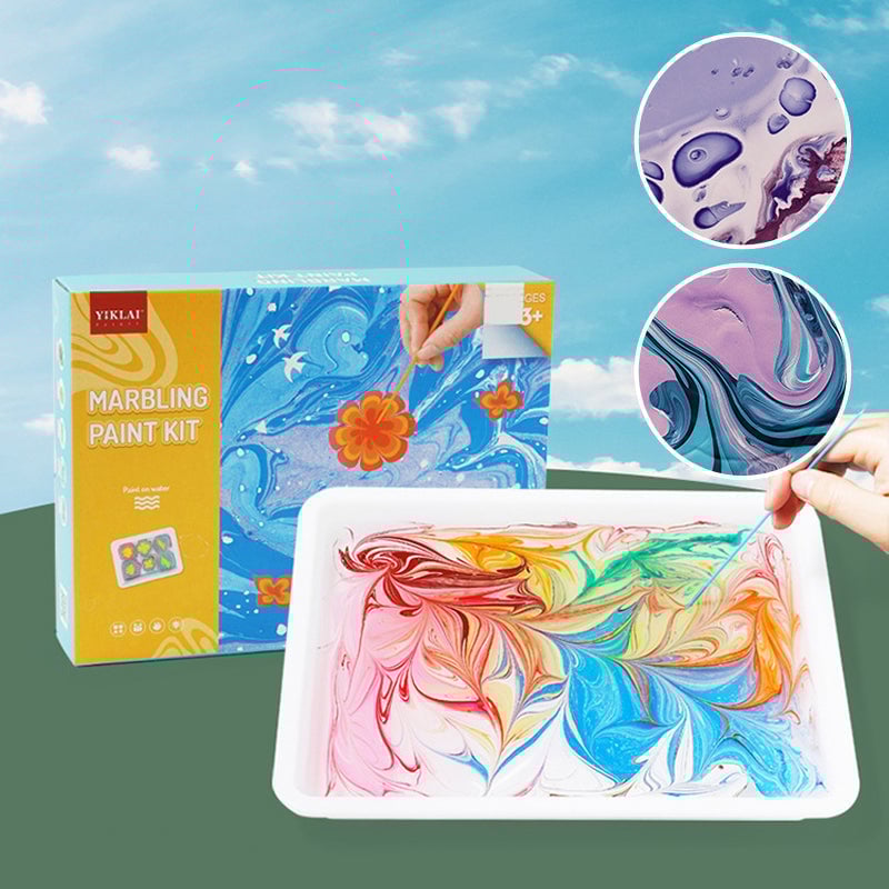 🌊🎨The Hottest Art Trend of 2025!🎨 Water Marbling Paint Art Kit - Inspire Creativity, Endless Fun!