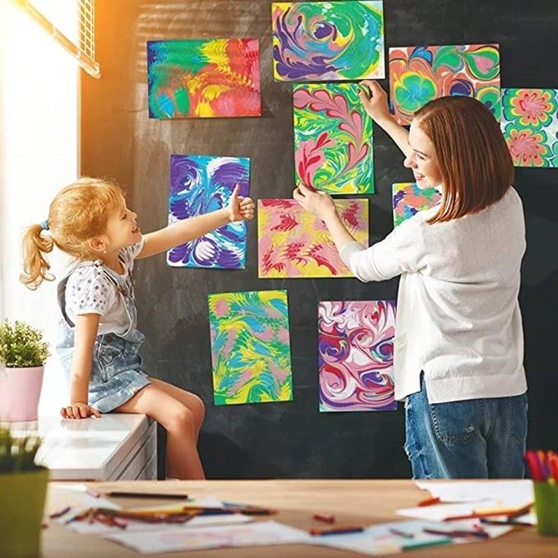 🌊🎨The Hottest Art Trend of 2025!🎨 Water Marbling Paint Art Kit - Inspire Creativity, Endless Fun!