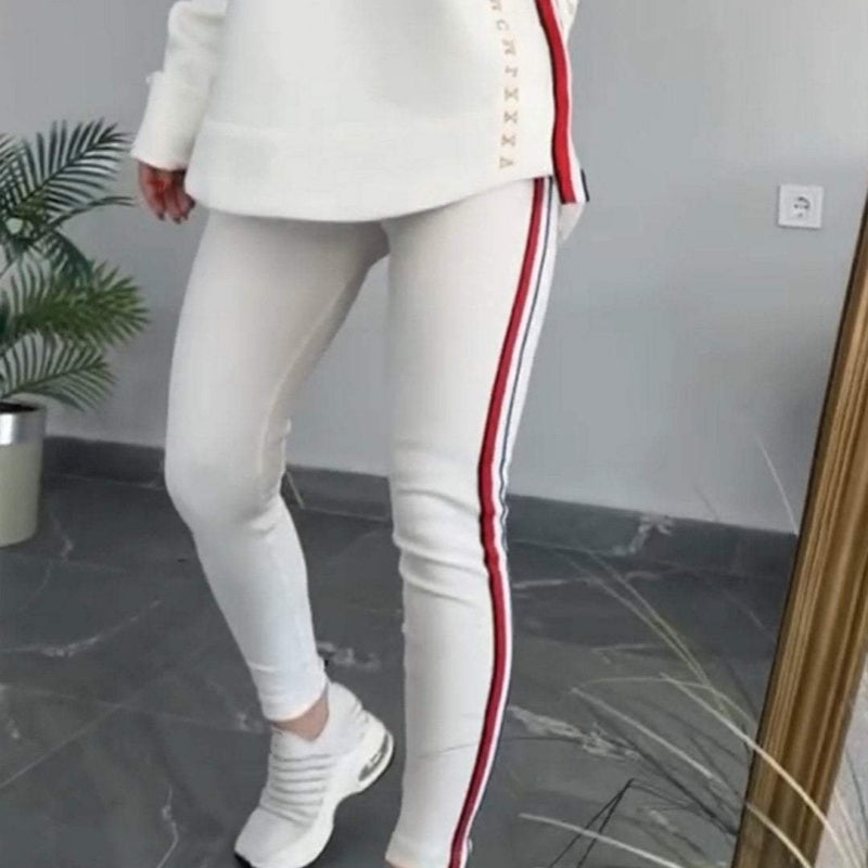 🔥2025 New Arrival - 60% OFF🎉Women's Long-Sleeved Striped Casual Hooded Top&pant