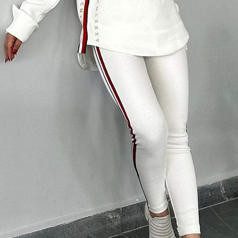 🔥2025 New Arrival - 60% OFF🎉Women's Long-Sleeved Striped Casual Hooded Top&pant