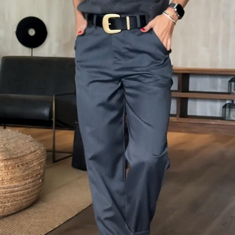 🍃Women's High Waist Casual Straight Blazer Pants