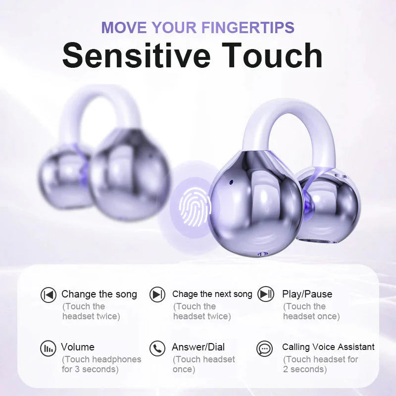 🫧LAST DAY SALE 62% OFF🫧🎧Lightweight Open Ear Clip Bluetooth Headphones