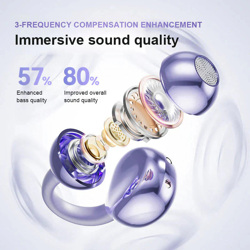 🫧LAST DAY SALE 62% OFF🫧🎧Lightweight Open Ear Clip Bluetooth Headphones