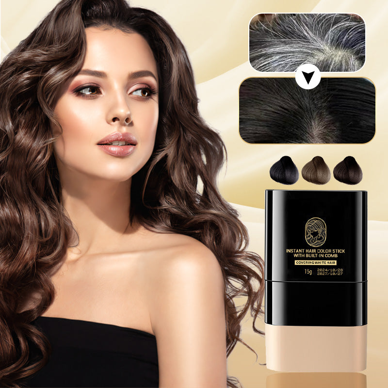 🔥BUY 1 GET 1 FREE! 🔥Instant Hair Color Stick with Built-In Comb - Limited Time Offer Quick coloring, precise application, maintain perfect hair color anytime, anywhere, no sticky residue, sweat-resistant。