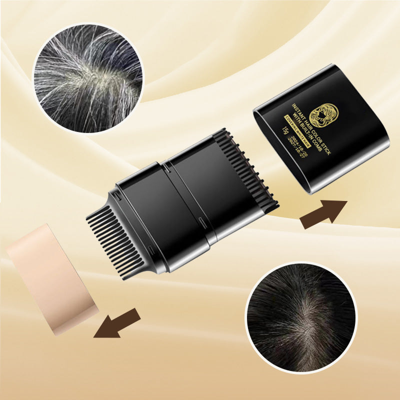 🔥BUY 1 GET 1 FREE! 🔥Instant Hair Color Stick with Built-In Comb - Limited Time Offer Quick coloring, precise application, maintain perfect hair color anytime, anywhere, no sticky residue, sweat-resistant。