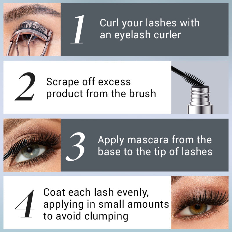 Buy One Get One Free👍️Waterproof Black Mascara for Volume & Length