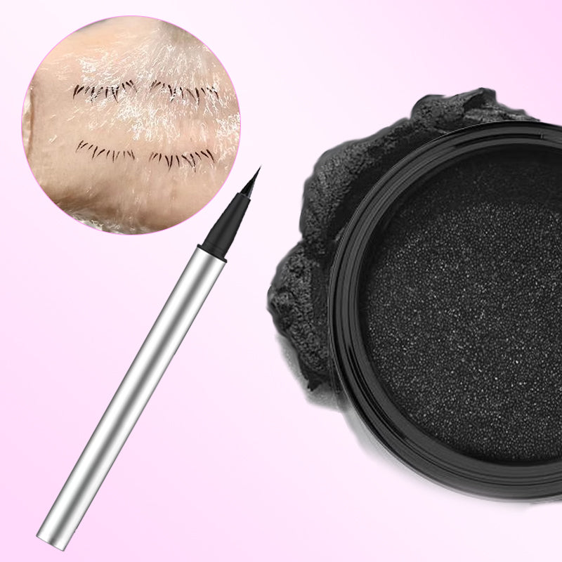 🌸💕2-in-1 Waterproof Eyeliner & Lower Eyelash Stamp Artifact Set with Individual Liquid Eyeliner