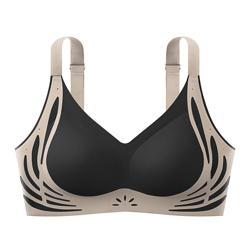✨Color-Blocked Non-Marking Gathered Push-Up Bra(🔥Buy 2 Get 1 Free)