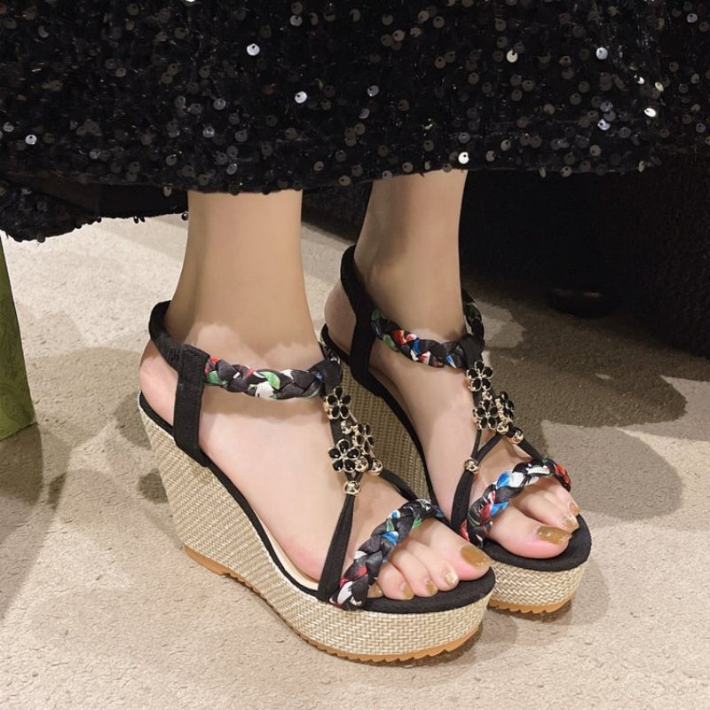 🌸Spring Specials🌸 Women's Boho Wedge Pointed Toe Sandals