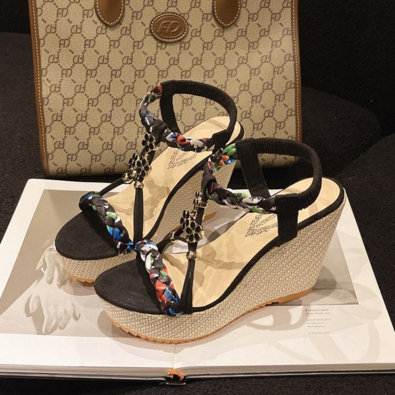 🌸Spring Specials🌸 Women's Boho Wedge Pointed Toe Sandals