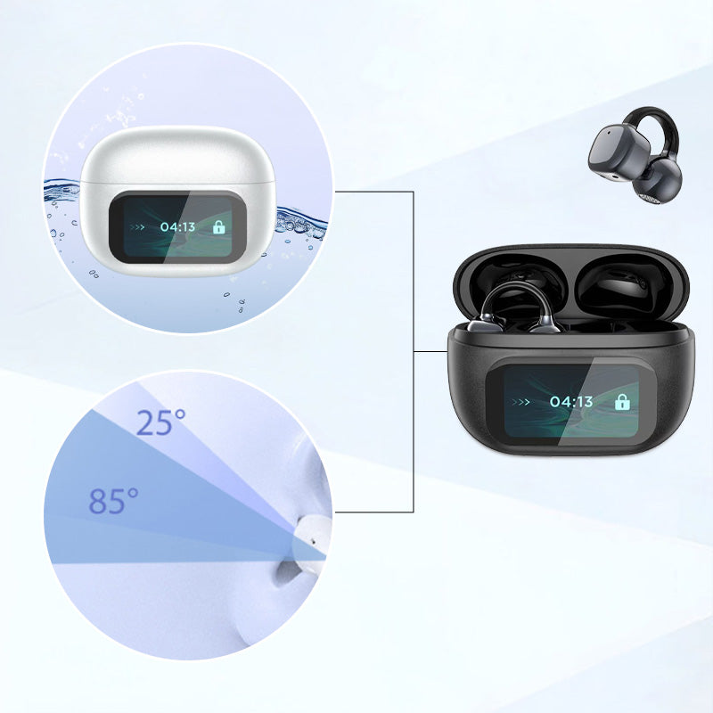 🔥🎧Ear Clip-on Smart Color Screen Intelligent Translation Headset🎧(Only 24 hours left in the campaign)