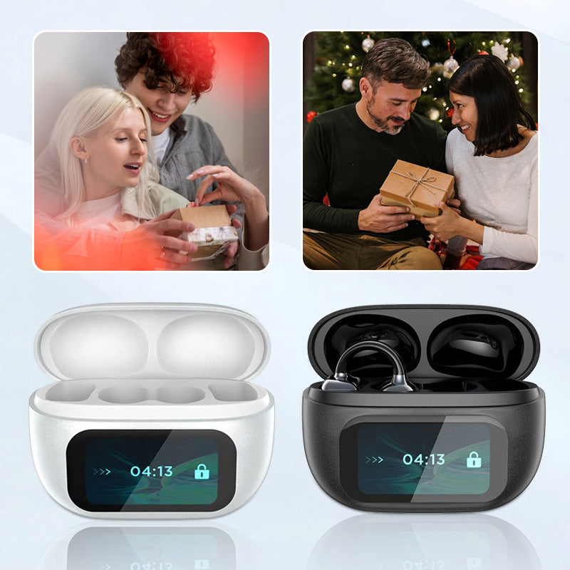 🔥🎧Ear Clip-on Smart Color Screen Intelligent Translation Headset🎧(Only 24 hours left in the campaign)