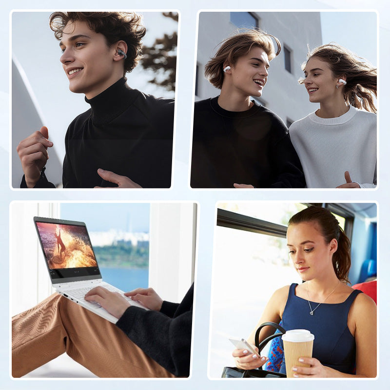 🔥🎧Ear Clip-on Smart Color Screen Intelligent Translation Headset🎧(Only 24 hours left in the campaign)