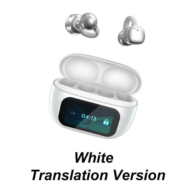 🔥🎧Ear Clip-on Smart Color Screen Intelligent Translation Headset🎧(Only 24 hours left in the campaign)