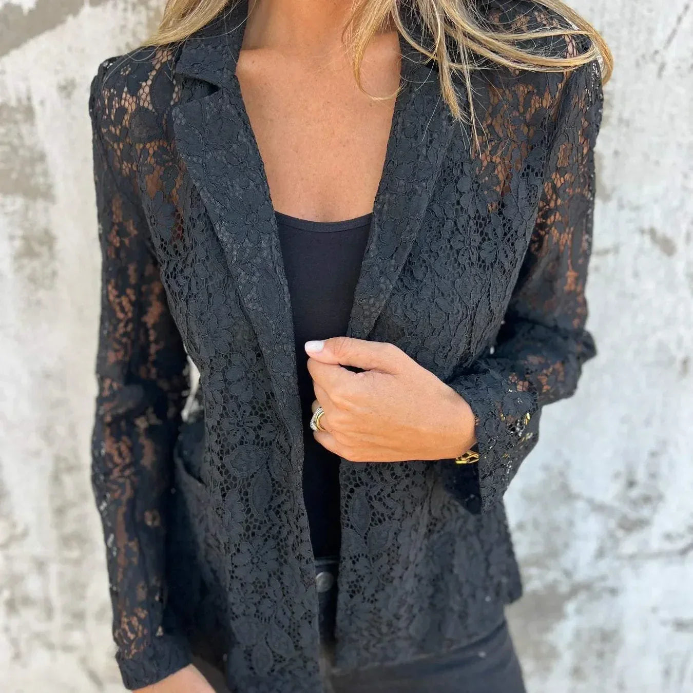 🔥 Hot Sale 55%OFF🔥All-Over Lace Mesh Blazer
