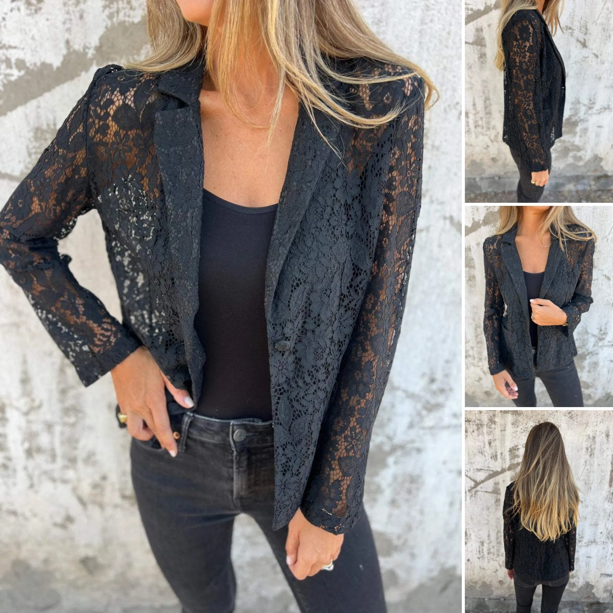 🔥 Hot Sale 55%OFF🔥All-Over Lace Mesh Blazer